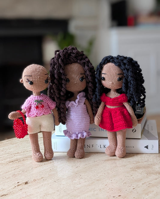Custom Crochet Dress-Up Doll